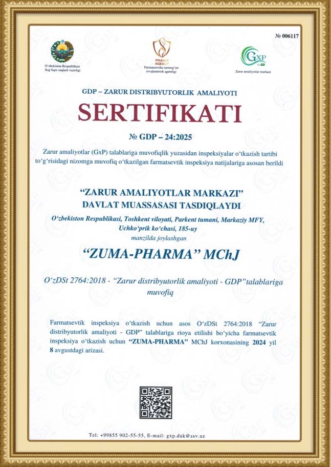 GDP sertifikati